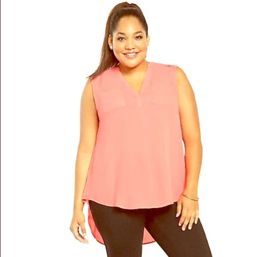 💕Torrid Georgette Top with Lace💕